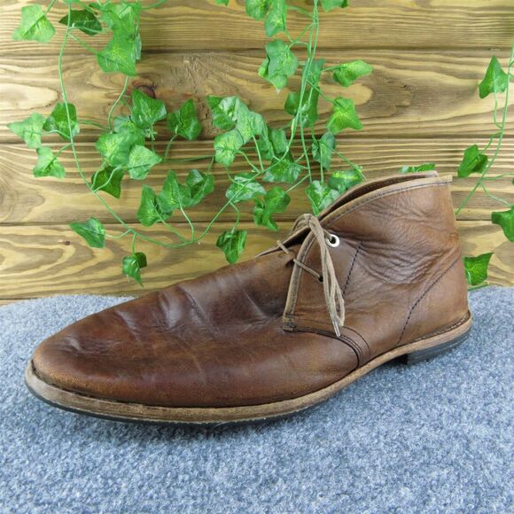 Timberland Men Chukka Boots‎ Brown Leather Lace Up Size 12 Medium - Picture 1 of 9